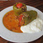 Meat Stuffed Bell Peppers
