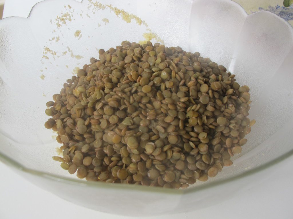 put lentils over bulgur