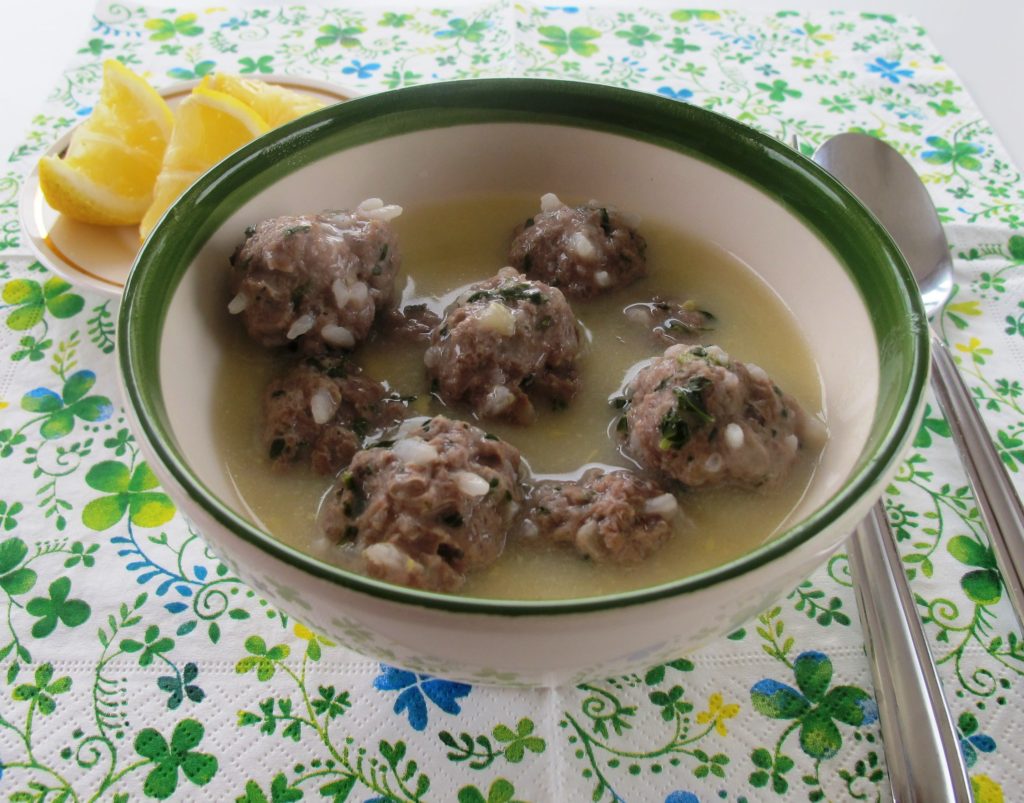 Meatballs with Rice and Thickening
