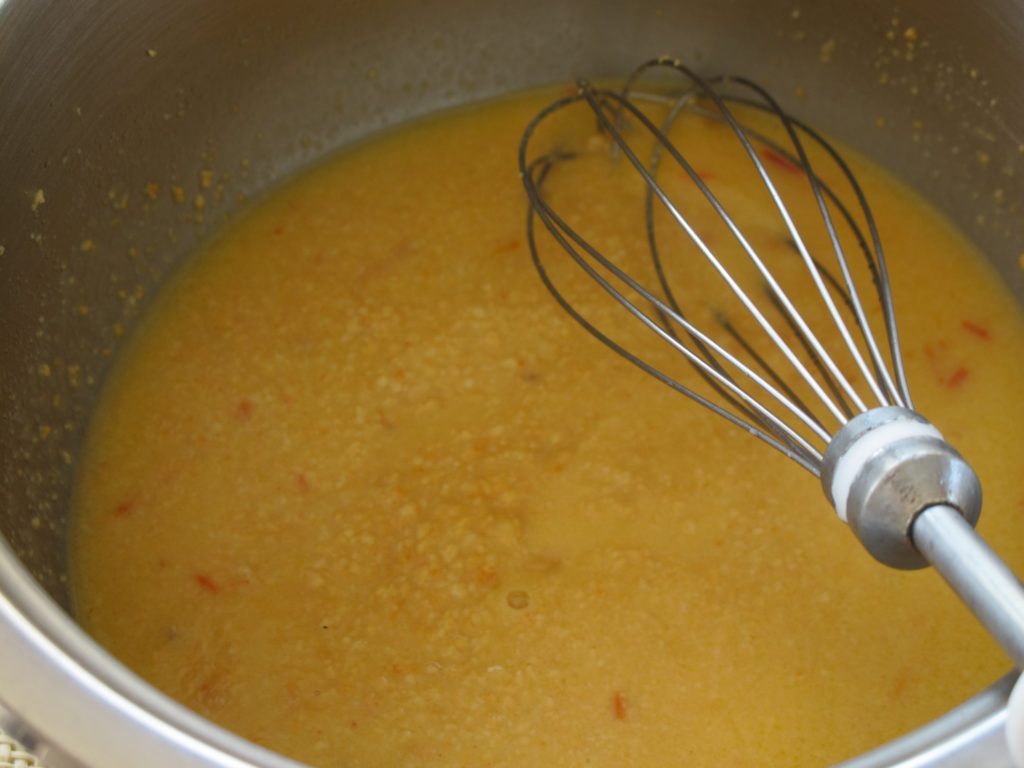  preparação da sopa Tarhana