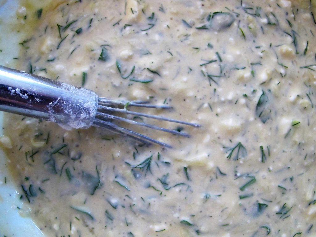 Zucchini Kaygana Omelet Pancake Batter