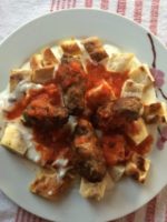 Homemade Meatball Kebab With Yogurt And Flatbread: The Turkish Way