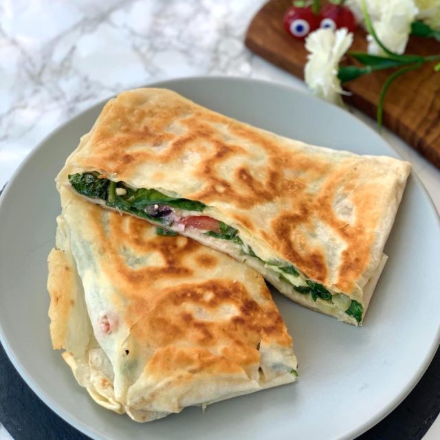 Gozleme with Spinach