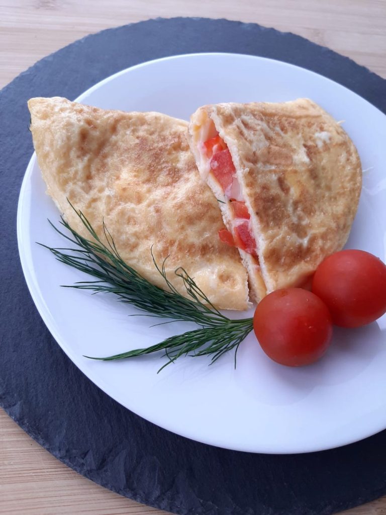 Enjoy a juicy omelet