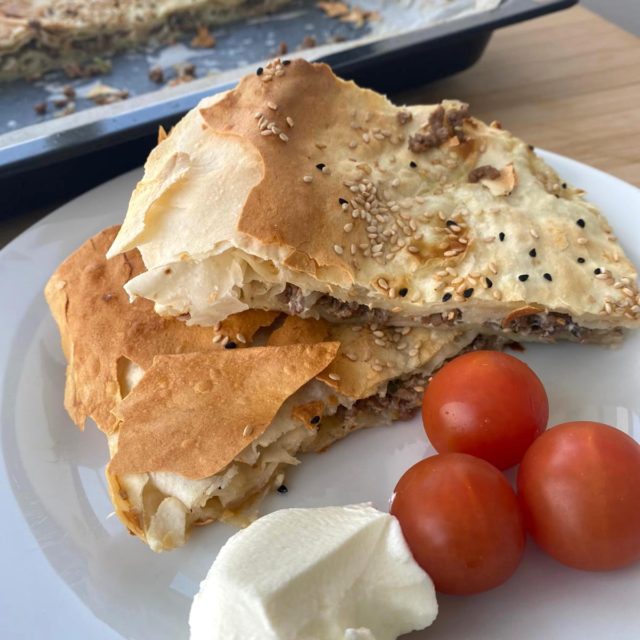 Served Borek with Meat