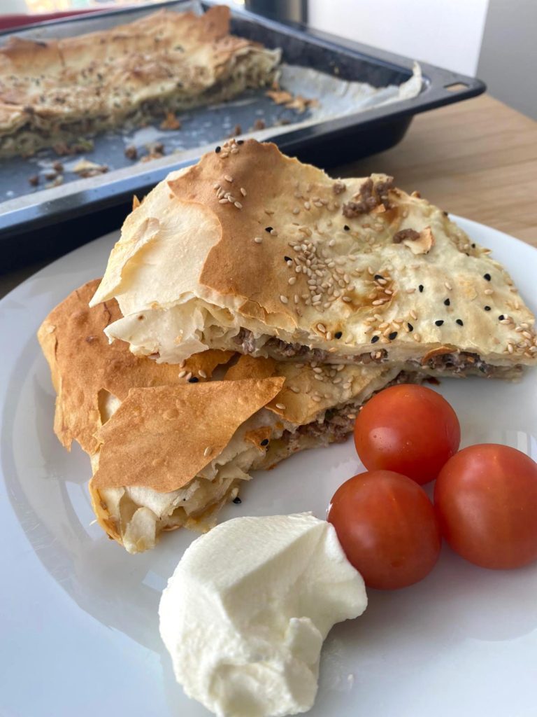Served Borek with Meat