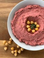 Easy Beetroot Hummus from Scratch