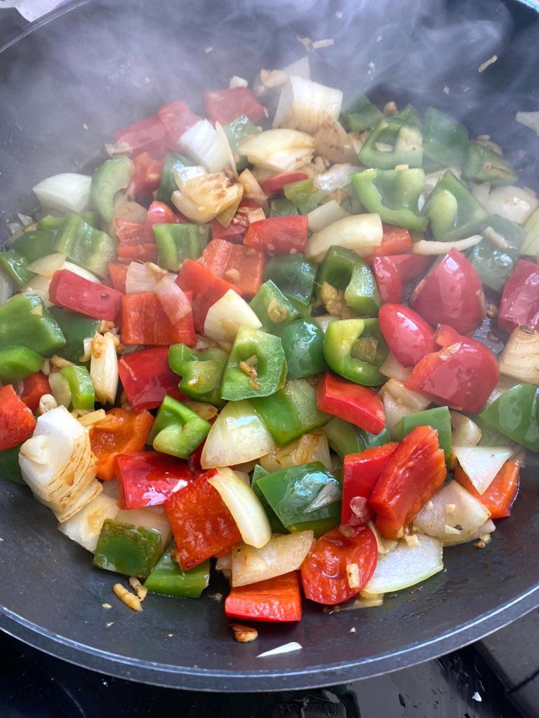 Sweet and Sour Chicken Veggies