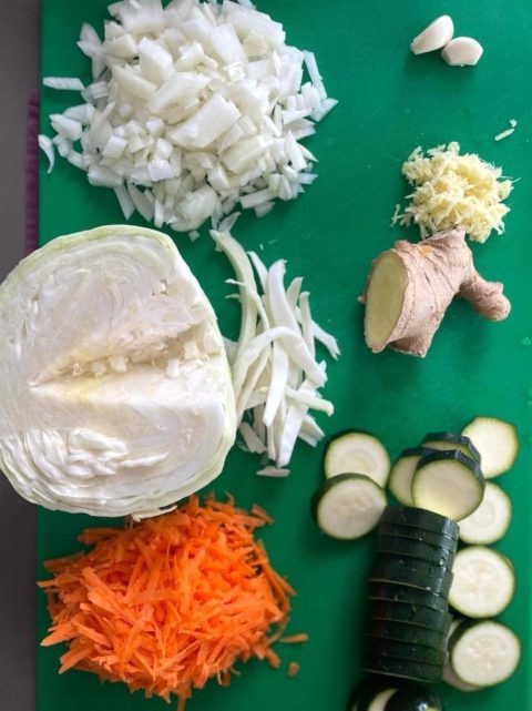 Cabbage Stir Fry Ingredients