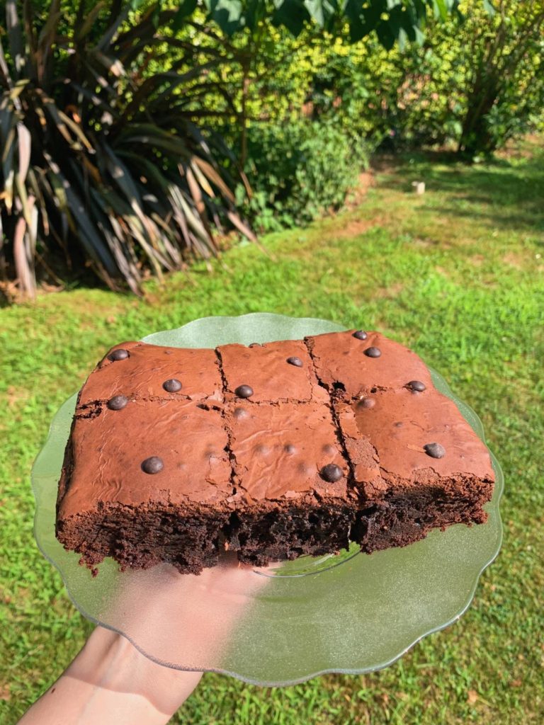 Chocolate brownies from scratch